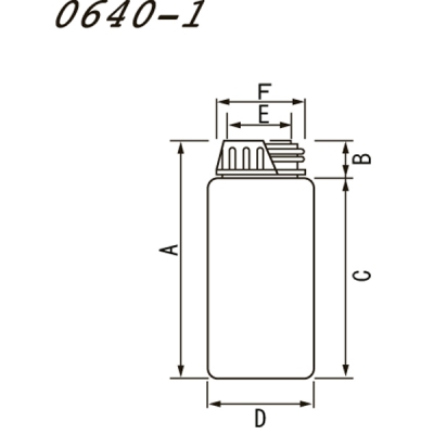 日本亚速旺 ASONE 方形瓶(广口)按箱销售 50ml (100个) 5-003-51 50ml