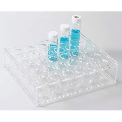 日本亚速旺 ASONE 经济型有机玻璃样品瓶架 3040ml用(220X170X65) (1个) CC-4398-02