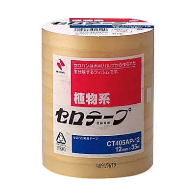 NICHIBAN 业务用透明胶 10卷入 18mm×35m CT405AP18 61-2758-68 18mmX35m CT405AP18
