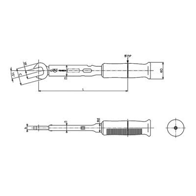 TOHNICHI东日 扭力扳手（螺栓紧固用） SP19N2-2X10 CC-5238-10 SP19N2-2X10