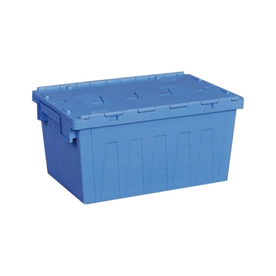 日本亚速旺 ASONE 经济型带盖斜插周转箱 TSN6435(1个) CC-3048-04