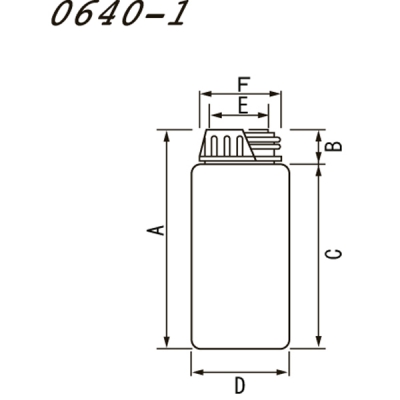 日本亚速旺 ASONE 方形瓶(广口) 500ml (1个) 5-003-04 500mL