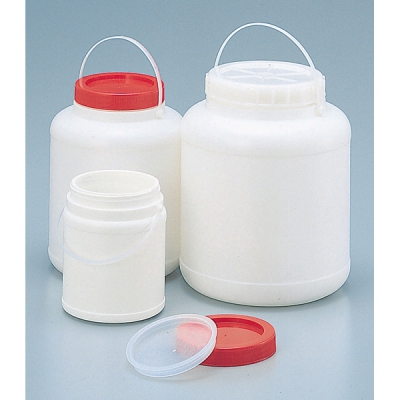 日本亚速旺 ASONE PE广口瓶 1K 提手 (1个) 4-5308-01 1K 带把手 1L