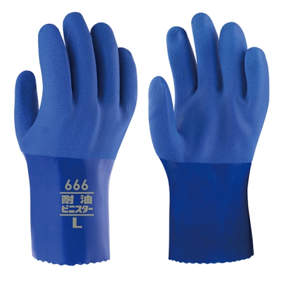 TOWA东兴保护 PVC手套(棉内衬) 666 L 1双 CC-2925-02 666 L
