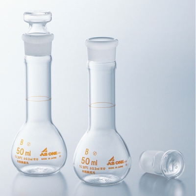 日本亚速旺 ASONE 短型容量瓶 100ml 1个 1-8566-02 白100ml ASONE