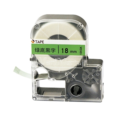 日本亚速旺 ASONE 标签带 6XGK 绿底黑字(8米卷) CC-4474-25