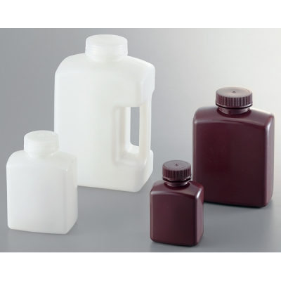 日本亚速旺 ASONE 方形瓶褐色 500ml(HDPE制)583440 1个 1-1779-03