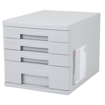 日本亚速旺 ASONE 文件柜 9772 黒 A4 四层 343×264×249mm(1台) CC-3262-02 9772