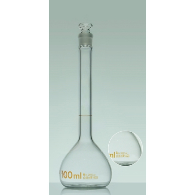 IWAKI 容量瓶(USP标准)透明 100ml 5640-100-US CC-5307-04 5640-100-US