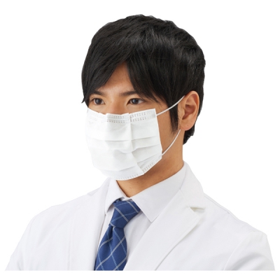 日本亚速旺 ASONE 立体褶皱口罩 F95199M 1盒(50只) 8-6798-01 F95199M