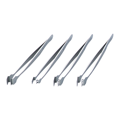 日本亚速旺 ASONE 扁平镊子(表面已清洗) No.4WFG (1个) 7-160-04 No.4WFG