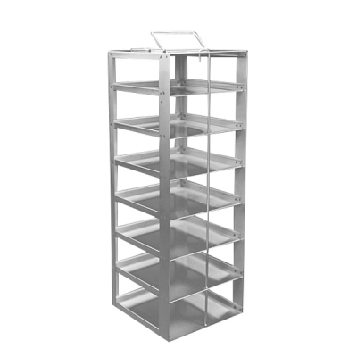 日本亚速旺 ASONE 抽屉式不锈钢冷冻架 5×3层 适用3”存储盒 CC-5251-04