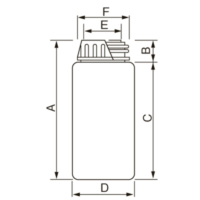 日本亚速旺 ASONE PP制塑料瓶(按箱销售) 窄口 50ml (100个) 5-001-51 50ml (100pcs)