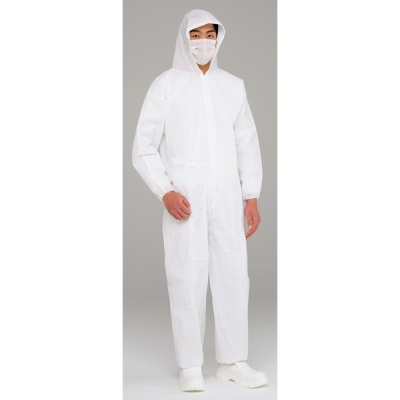 日本亚速旺 ASONE 防静电带头罩连体服 LL 1件 3-8766-02 LL