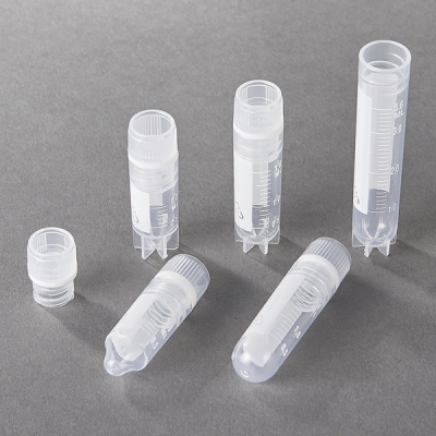 日本亚速旺 ASONE 内螺旋盖冷冻管 圆底 4ml 带刻度 100只袋 CC-5248-09