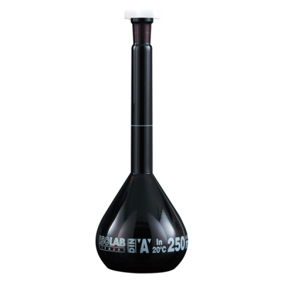 日本亚速旺 ASONE 带树脂塞量瓶(茶色) AMS-200 200ml 3-8270-10 AMS-200 200ml