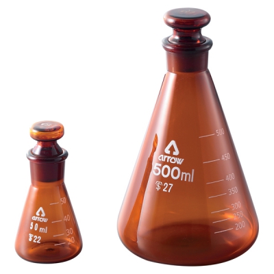日本亚速旺 ASONE 磨口三角烧瓶 100ml 3-9677-02 100mL