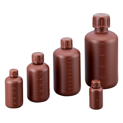NIKKO亚速旺 HDPE窄口避光瓶2L（茶色） 2-5076-05