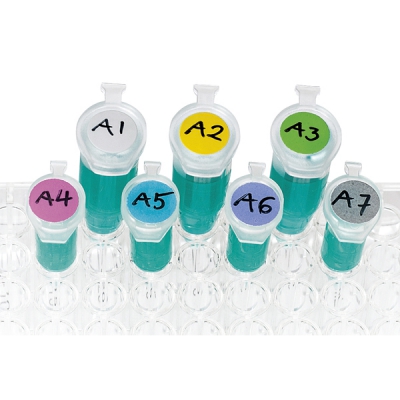 日本亚速旺 ASONE 彩色低温圆形标签 LT-9YE 1袋(104圆点张×5张) 3-8723-04 LT-9YE