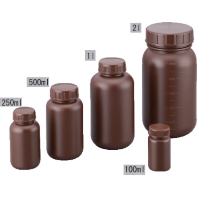 ASONE 亚速旺 2-5077-01-AS大口丸型遮光瓶100ml（茶）