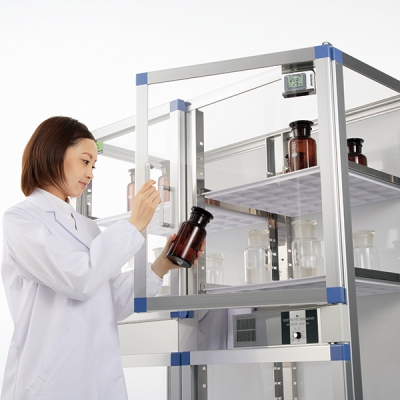 日本亚速旺 ASONE SP-SPTFN PET自动防潮箱 PETデシケーター DESICCATOR AUTO-DRY H1-6003-11