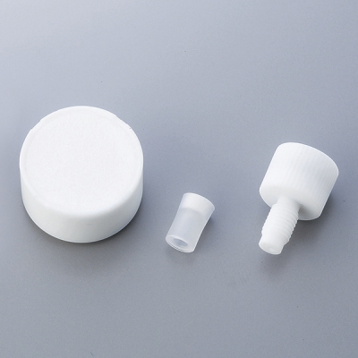 日本亚速旺 ASONE OM4222V 螺口瓶盖 （GL45用・带连接器）ねじ口瓶用キャップ BOTTLE CAP 1-1887-01