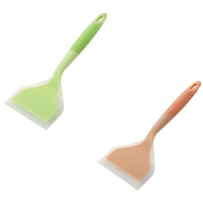 日本亚速旺 ASONE 硅胶铲 宽铲12cm 橙色 260 CC-5206-02