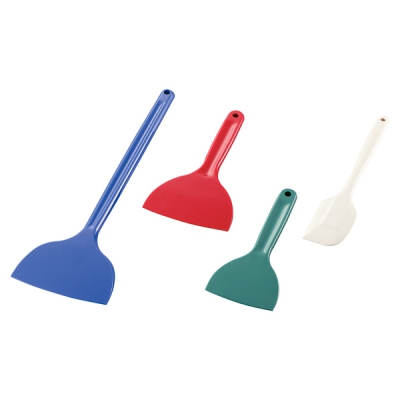 日本亚速旺 ASONE 硅胶刮铲 洁净刮刀 S  红色(1支) 3-6156-01