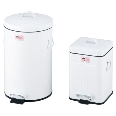 日本亚速旺 ASONE 脚踏式垃圾桶 圆L (1个) 8-2517-02