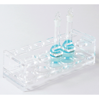 日本亚速旺 ASONE 经济型容量瓶架(有机玻璃) 100ml用(352X134.5X109) (1个) CC-4399-04