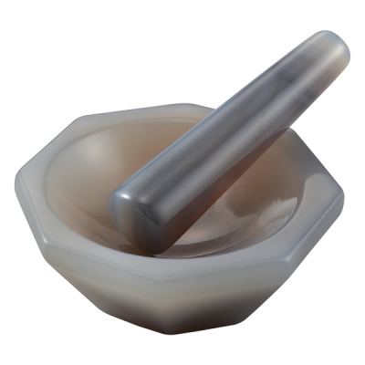 日本亚速旺 ASONE 玛瑙乳钵(浅型) φ130Xφ150X40(1个) C2-887-10