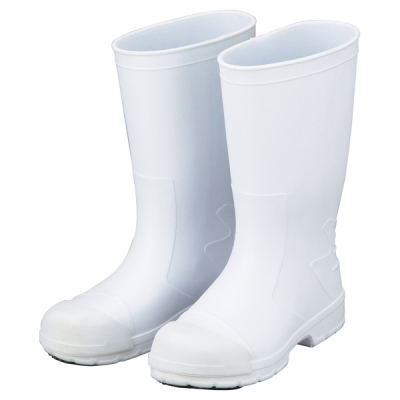 日本亚速旺 ASONE 耐油长靴(加鞋头套轻量型) 白色25cm  (1双) 2-3820-01