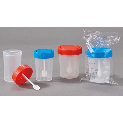 日本亚速旺 ASONE 取样杯 60ml 红盖 已灭菌 600只箱 CC-5254-01 33121060SD