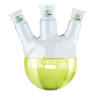 日本亚速旺 ASONE 三口圆底烧瓶 4008396 2000ml 3-8267-10 4008396 2000ml