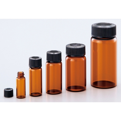 日本亚速旺 ASONE 透明样品瓶(硼硅酸玻璃)茶色 No.8   50个箱 1-8129-11 No.8