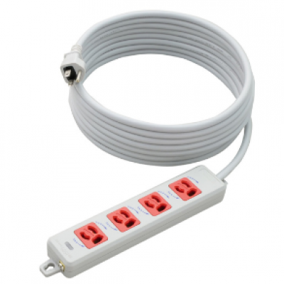 日本 MEIKO 明工社 MR7904TJ5WR 接地排插